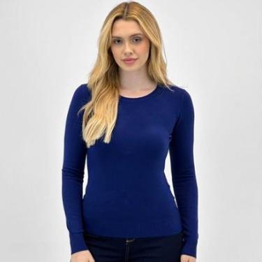 Imagem de Blusa de Lã Facinelli Básica Gola Redonda Feminina-Feminino