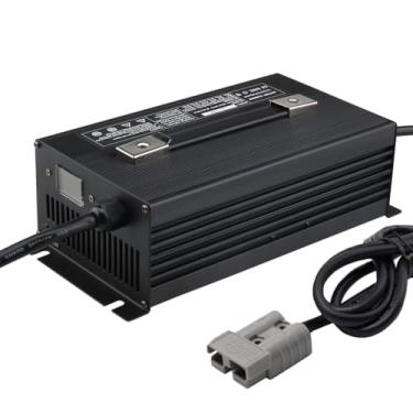 Imagem de Lzyjckh Carregador de Bateria para Empilhadeira 12V/24V/36V/48V/60V/72V com Plugue Anderson de 120A/175A/350A, para Carregamento de Baterias de Chumbo-Ácido,48v 25a black,175A