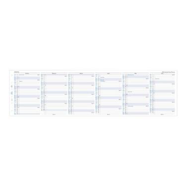 Imagem de Filofax Recarga de calendário diário, tamanho de bolso, agenda anual vertical, papel branco, inglês, 2026 (C68202-26)