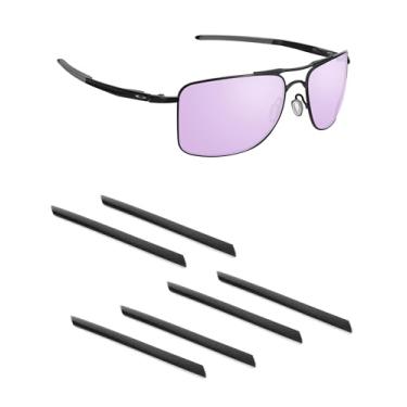 Imagem de Handwith 3 pares de meias de silicone macio para óculos de sol Oakley Gauge 8 M/Gauge 5.1/Gauge 5.2, antiderrapante ajuste confortável óculos grip kit de substituição de peças sobressalentes preto