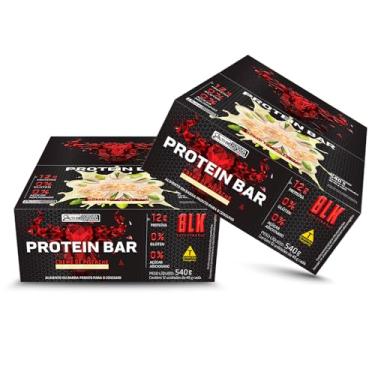 Imagem de Kit 2x Protein Bar Caixa C/ 12 unidades 45g - Blk Performance (Creme de Pistache)