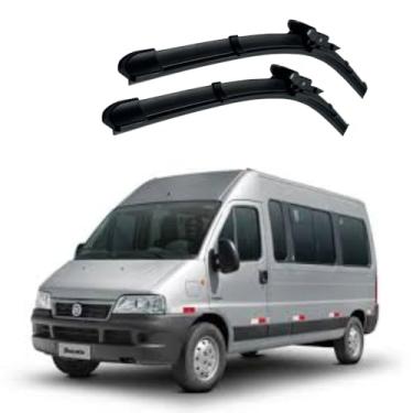 Imagem de TIGER AUTO - PAR DE PALHETAS PARA PARABRISA DIANTEIRO EM SILICONE COMPATIVEL FIAT DUCATO 1998>2013