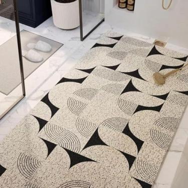 Imagem de Tapete De Chuveiro De Bucha Tapete De Banho Tapete De Banheiro De Canto Antiderrapante Para Chuveiro Interno Tapete De Banho De Pvc Para áreas De Chuveiro Molhado De Banheiro, D, （80x120CM）