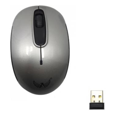 Imagem de Mouse Óptico Sem Fio 1600dpi Pc E Notebook Ag-808 - NoBrand, Cinza