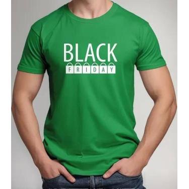 Imagem de Camisa Camiseta Masculina Feminina Algodão Uniforme Black Friday Para 