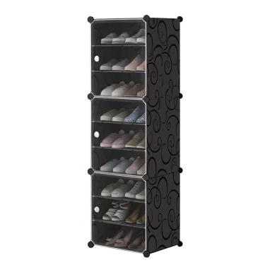 Imagem de Sapateira Armario Organizador De Sapato 9 Prateleiras Porta Treco Ajustavel Praia Quarto Camping