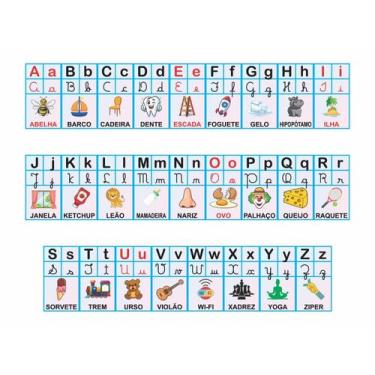 Imagem de Faixa em Lona Alfabeto Ilustrado 35x500cm Abc Infantil - Best