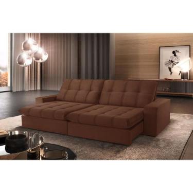 Imagem de Sofá Retrátil Caparaó 1,80M 2 Lugares Molas Ensacadas TXR, Cobre