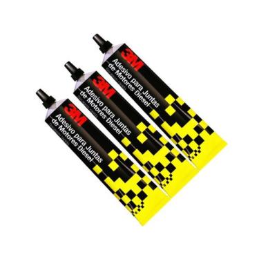 Imagem de Kit 3 Adesivo para Junta de Motores Diesel 3M - Adesão ao Aço Alumínio