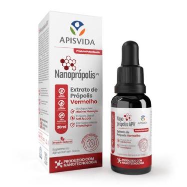 Imagem de APISVIDA Nanoprópolis  Extrato de Própolis Vermelha 20mL  Alta Absorçã
