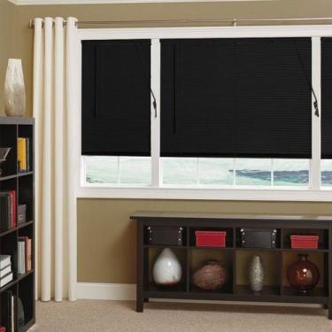 Imagem de Persiana Horizontal PVC Premier - 1,60x1,60m - Preta - Evolux, 0, 0, 0