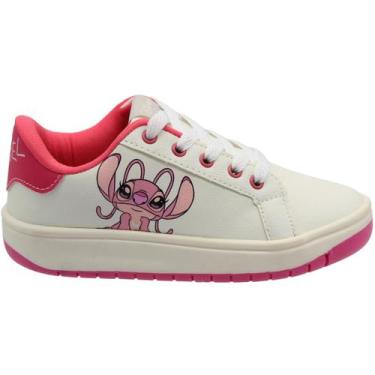 Imagem de Tênis Casual Disney Stitch Angel Acolchoado Menina, Branco, 30