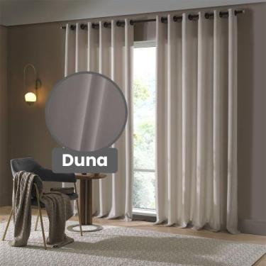 Imagem de Cortina para Sala / Quarto Rústica Oxford 2,0 x 1,6 - Bella Janela, DU