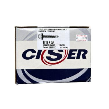 Imagem de Parafuso Telha Ponta Broca Nº 12 - Ciser N.12x3/4 - 200 Peças