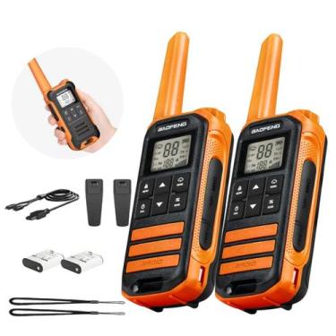 Imagem de Kit 2 Rádios Comunicadores Baofeng F22 Walk Talk Bidirecional 1400mAh