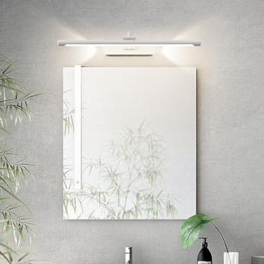 Imagem de GZZBMY Luz de espelho LED lâmpada de parede banheiro rotação 320° ângulo ajustável luzes de parede iluminação de imagem à prova d'água iluminação de parede sala de estar quarto penteadeira (luz neutra