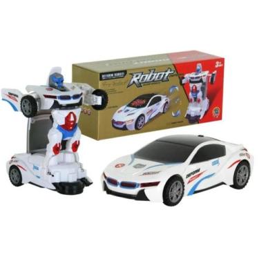 Imagem de Carrinho Branco Com Movimentos Efeitos E Som - GBG STORE