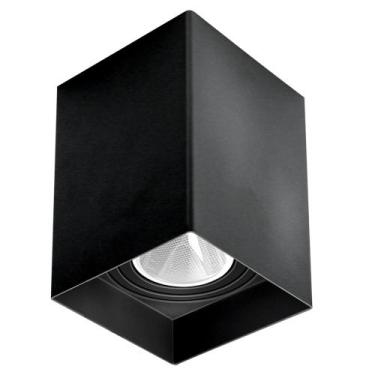 Imagem de Spot de Sobrepor Quadrado Preto MR16 GU10 Direcionável 12x8 - Lumanti