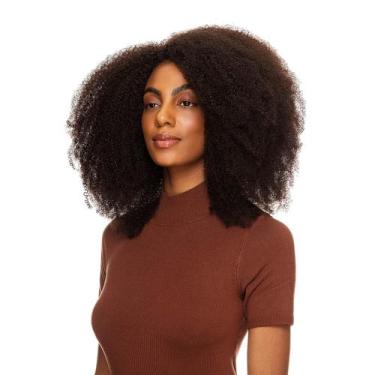 Imagem de Peruca Cabelo Natural Cacheado Textura 60cm Kinky De Benguela 250g, Ca