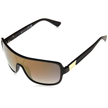 Imagem de Rocawear Óculos de sol masculino R1540 Shield, preto fosco, 128 mm, Preto fosco, 128 mm