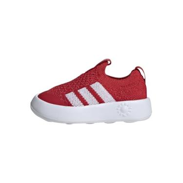 Imagem de adidas Tênis infantil unissex Bubblecomfortable, Better Scarlet/Branco/Preto, 20