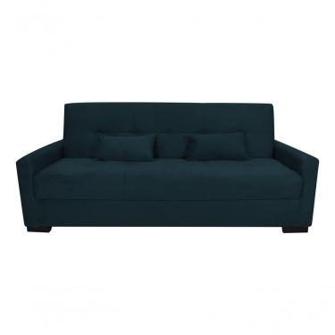 Imagem de Sofá Cama Lavínia 3 Lugares Suede Petroléo Matrix