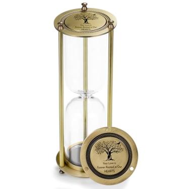 Imagem de Urna de ampulheta preenchível para cinzas Your Love is Forever Rooted in Our Hearts Memorial Keepsake, Temporizador de areia decorativo, presente Time for Memories