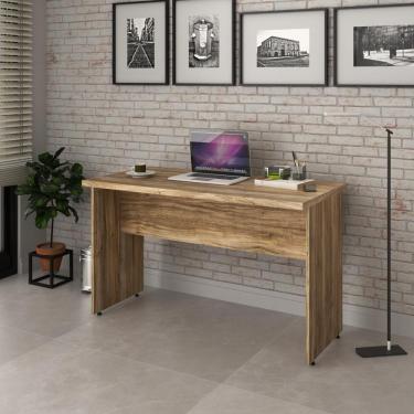 Imagem de Escrivaninha Mesa De Escritório 1,20m Tampo 30mm Work30 Carvalho
