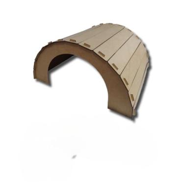 Imagem de Casinha Toca para Répteis Lagartos Iguanas e Jabutis, 40×35×20cm(Cru)