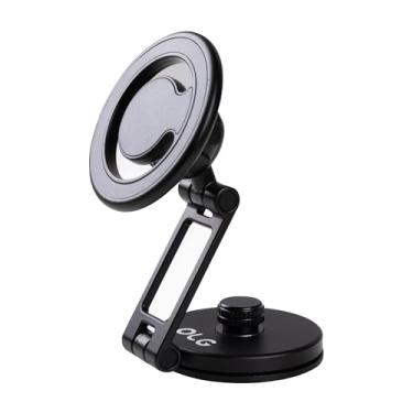 Imagem de OLG Suporte magnético para celular MagSafe para carro – Metal premium, 4000 G forte, rotação de 360°, ajuste de ângulo e cabeça de 180°, fita sem resíduo