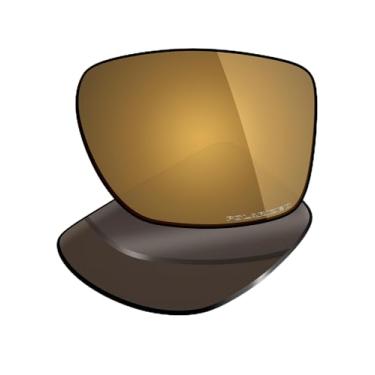 Imagem de Mryok Lentes de reposição ultra polarizadas para óculos Oakley Chamfer Squared OX8143 54 mm, HD Polarized, proteção UV, resistente a impactos e ajuste perfeito - Bronze dourado