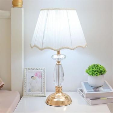 Imagem de Luminária de mesa contemporânea de cristal, estilo arte e criatividade, para sala de estar, escritório, casa de campo, hotel, quarto, cabeceira, LED (Estilo 38)
