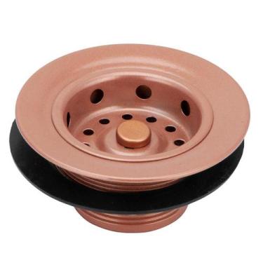 Imagem de Válvula Americana Para Pias Cozinha Rose Metal 3.1/2 - Modelar