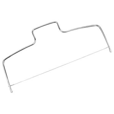 Imagem de Acouto Nivelador de Bolo de Aço Inoxidável Com Cortador de Arame Destacável para Camadas e Cúpulas (Um fio)