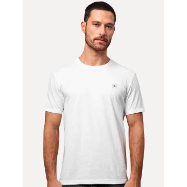 Imagem de Camiseta Calvin Klein Jeans Masculina CK Embroidery Patch Branca-Masculino