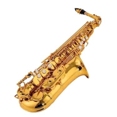 Imagem de Saxofone Saxofone Profissional Alto Drop E Saxofone Alto Ouro Saxofone Alto com Acessórios de Instrumento Tipo de Desempenho (A)