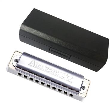 Imagem de Gaita diatônica 10 furos harpa gaita branca pentes para iniciantes (cor: Uma chave)