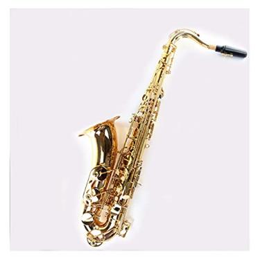 Imagem de Kit de saxofone tenor profissional para saxofone tenor em B plano de latão para iniciantes