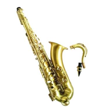 Imagem de Saxofone instrumento saxofone tenor com estojo bronze sax bb instrumentos musicais profissionais iniciantes e adultos praticam desempenho