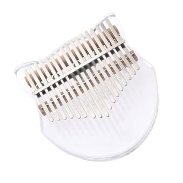 Imagem de Piano de dedo acrílico de 17 teclas Kalimba piano de polegar com martelo de afinação para instrumentos de teclado iniciantes