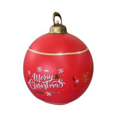 Imagem de Bola Inflável de Natal Gigante (60cm) - Decoração para Árvore de Natal