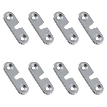 Imagem de JCBIZ 8 peças acessórios para porta-retratos placas suspensas de liga metálica painel unido conector suporte de reparo suporte de canto