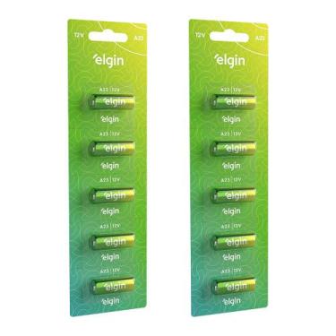Imagem de Bateria Elgin Alcalina Energy A23 12V - Cartela com 10 unid