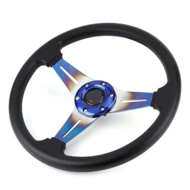Imagem de aqxreight Acessório Universal de Remontagem de Volante de Corrida Esportiva Em PU, Veículos para Conveniência, Aparência, Material Durável, Uso Superior Em PU e Volante Adequado