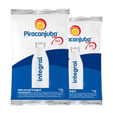Imagem de Kit 2 Leite em Pó Integral Piracanjuba 1kg