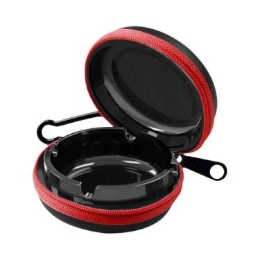 Imagem de Cinzeiro Portátil À Prova De Vento Com Chaveiro E Mosquetão, À Prova D