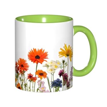 Imagem de Zeraoke Caneca de café criativa com estampa de borboleta de íris, personalizada, presente para família, tamanho de 325 ml, unissex