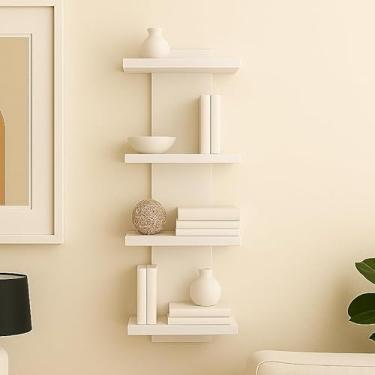 Imagem de Prateleiras De Parede — Para Organizar Sua Sala De Estar, Quarto, Cozinha Ou EscritóRio Em Casa(BRANCO)
