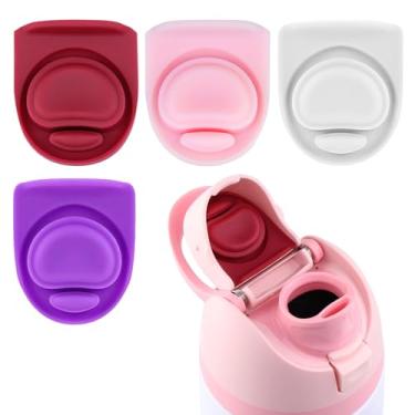 Imagem de BMSQOFD 4 peças de rolha de substituição compatível com Owala FreeSip 680.4 g 947.2 g, tampa de vedação superior de garrafa de água para Owala 16/19/24/32/1,134 g boca de garrafa de silicone