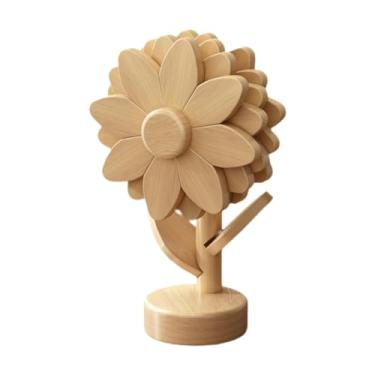 Imagem de ＫＬＫＣＭＳ Conjunto de 4 protetores de mesa, tapete isolante, centro de mesa, porta-copos de madeira, jogo americano de madeira para bule, utensílios e tigelas, E